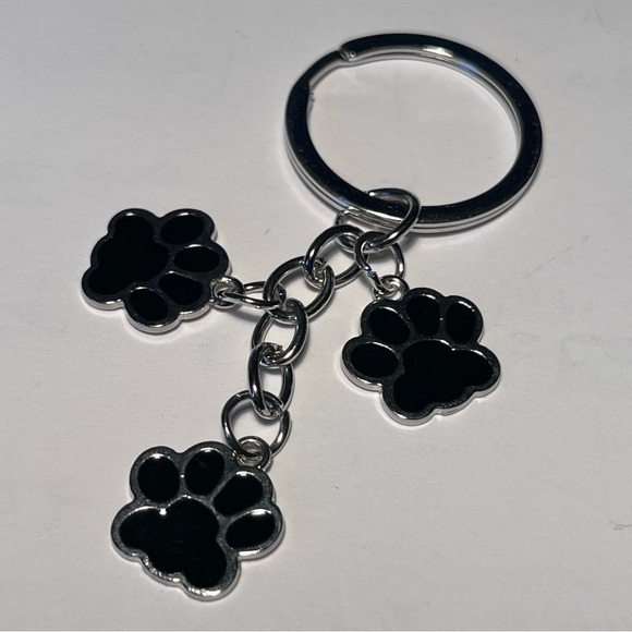 Paw Print Bag Charm Keychain - Picture 3 of 5
